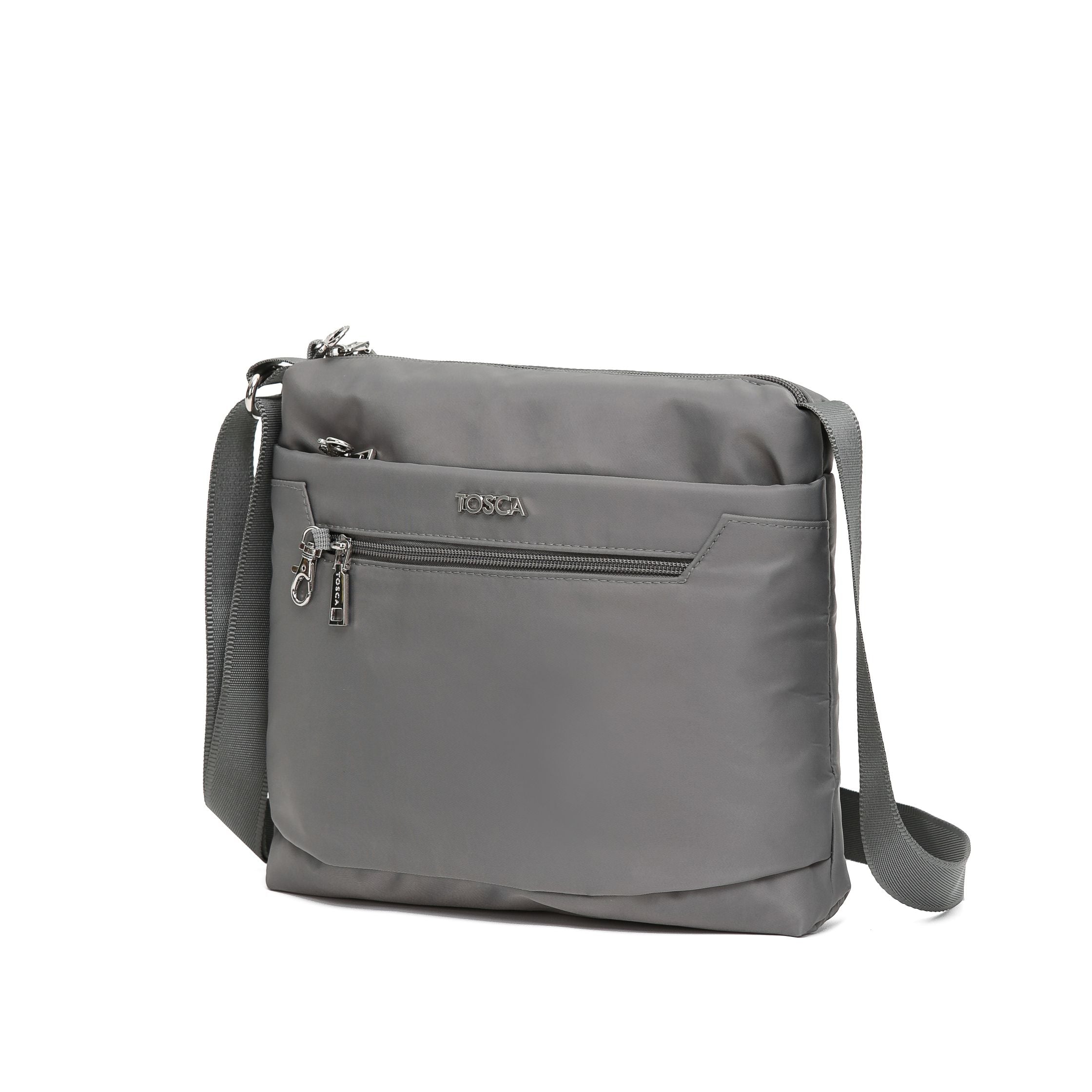 Tosca TCA956 Anti-Theft Shoulder Bag for Women & Men - Lightweight Travel Crossbody Purse with RFID Blocking - Perfect for Commuting, Shopping & Outdoor Activities (Khaki)