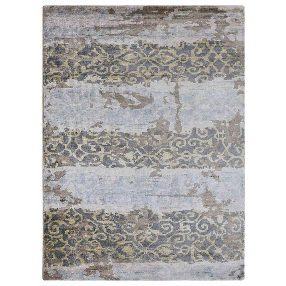 Handmade Hypnotic Eastern Hand Knotted Wool Rug - Bohemian Style Area Rug for Living Room, Bedroom & Home Decor