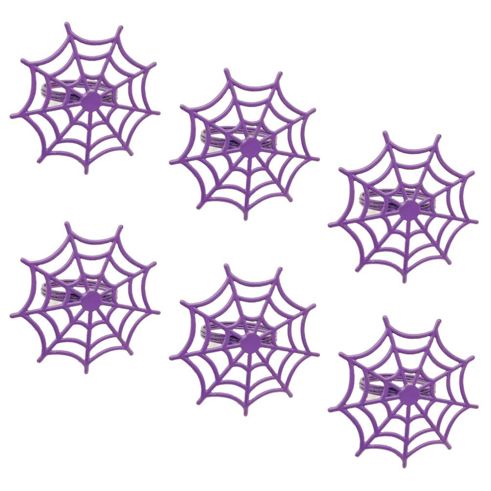 NUOBESTY 6-Piece Halloween Purple Dining Table Decor Set - Spooky Dinner Table Centerpiece for Halloween Party, Home Decor, and Holiday Celebrations