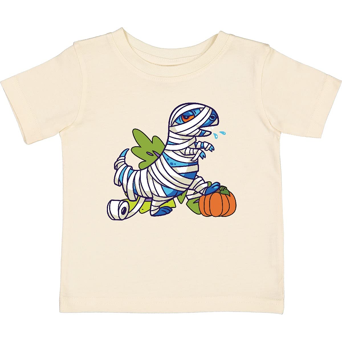 Inktastic Halloween Dinosaur Mummy Baby T-Shirt - Cute Dino Costume Tee for Boys & Girls - Perfect for Halloween Parties, Trick or Treating & Spooky Fun