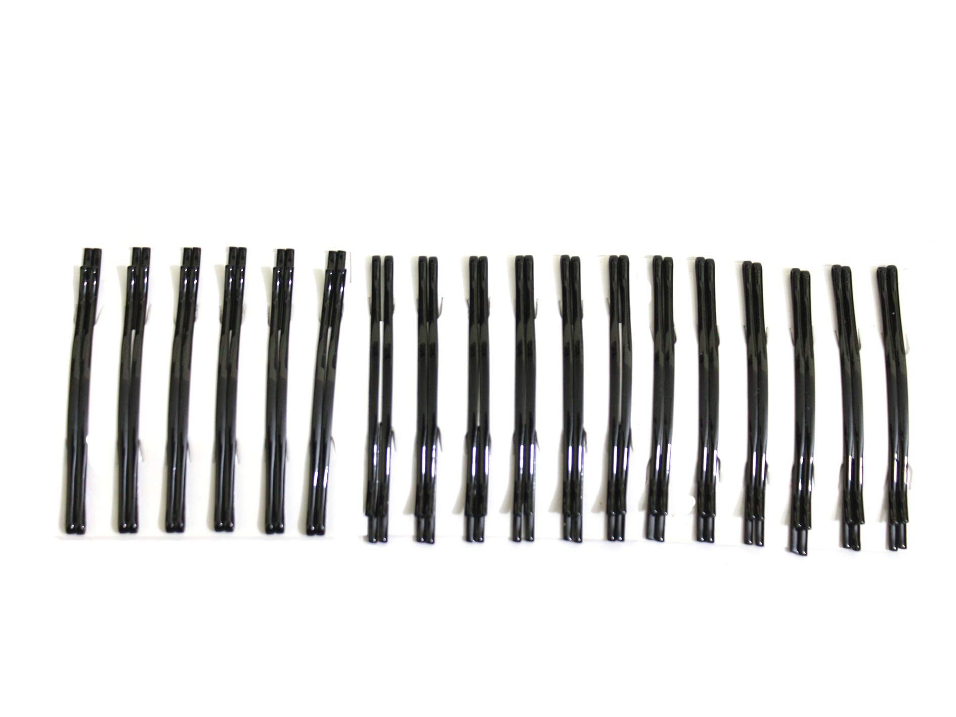 Kalaneet Metal Black Bob Pins 36pcs - 8cm Hair Clips for Women, Strong Hold Hairpins for Styling, Updos & Braids - Perfect for Daily Use, Weddings & Special Occasions