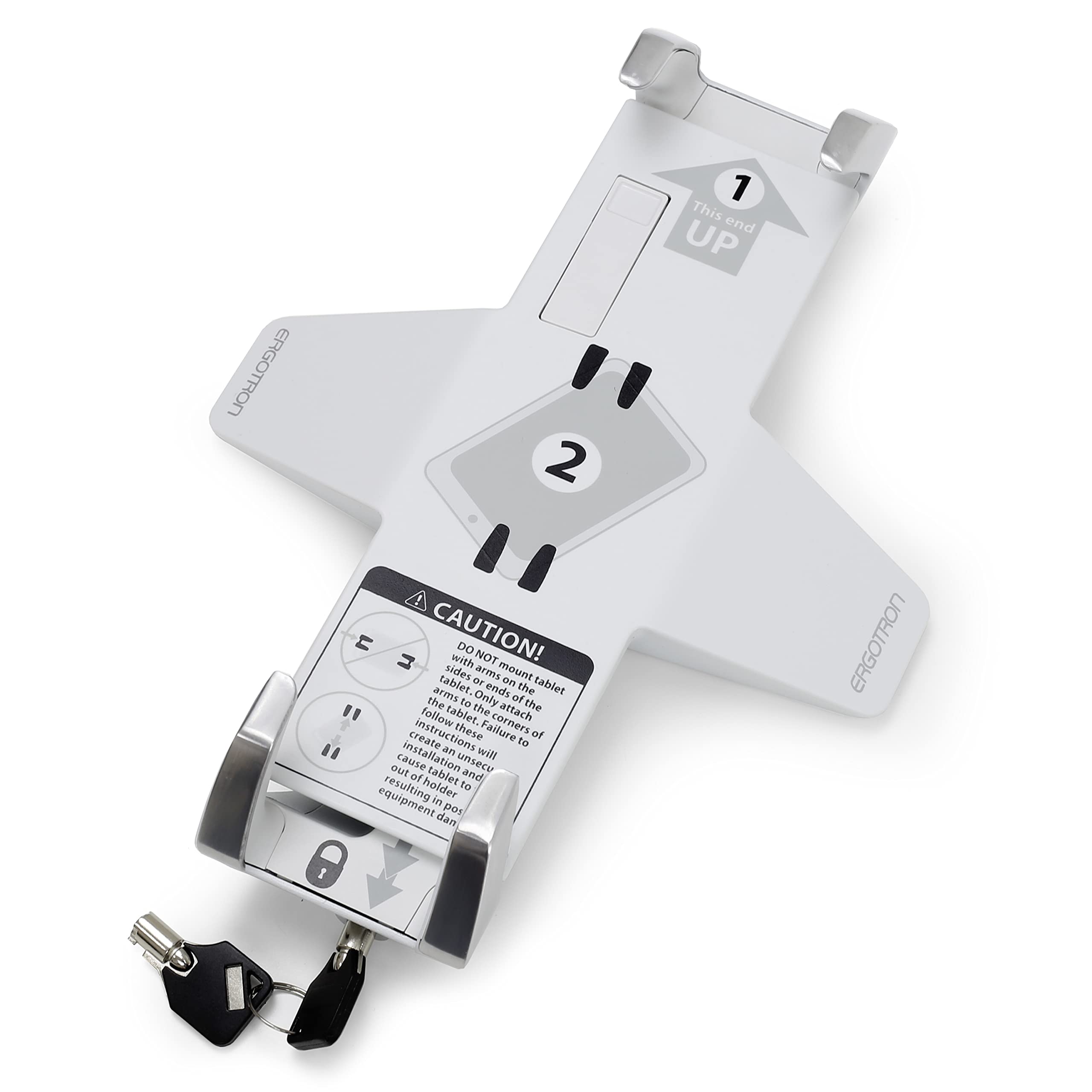 Ergotron Lockable Tablet Mount for 13 Inch Laptops & Tablets - VESA Monitor Arm Add-on for Home & Office Workspace Setup