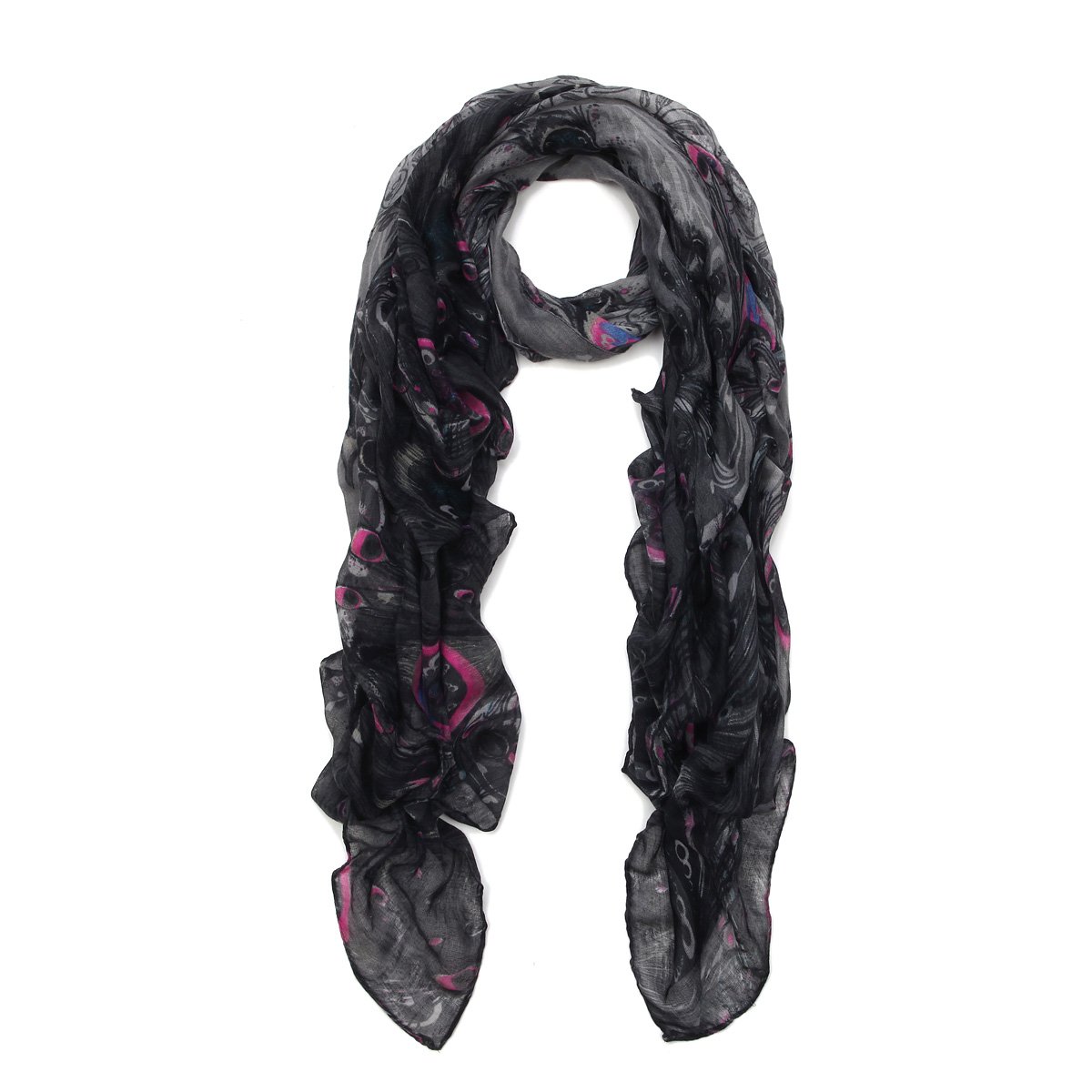 Luxury Peacock Feather Scarf - Elegant Shawl Wrap for Women, Soft & Lightweight Fashion Accessory for Parties, Weddings & Evening Events