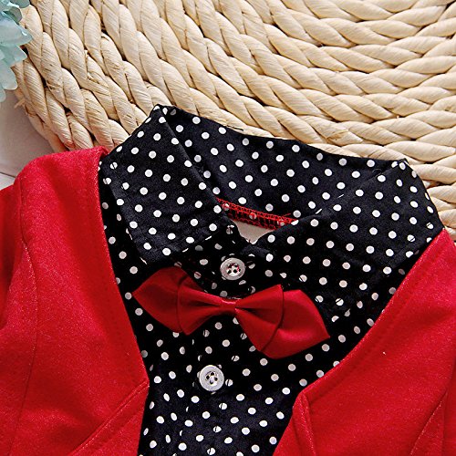 Baby Boy Formal Suit Set - Gentry Tuxedo & Bow Tie for Christening, Wedding & Party Outfits | Elegant Toddler Dress Clothes for Special Occasions