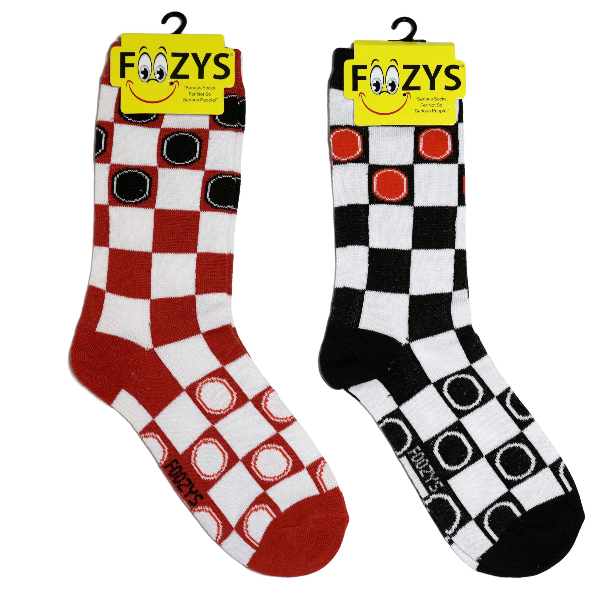 Foozys Women's Crew Socks - Funky Board Games Themed Novelty Socks (2 Pairs) | Comfortable Casual Socks for Women | Perfect for Game Nights, Gifts & Everyday Wear