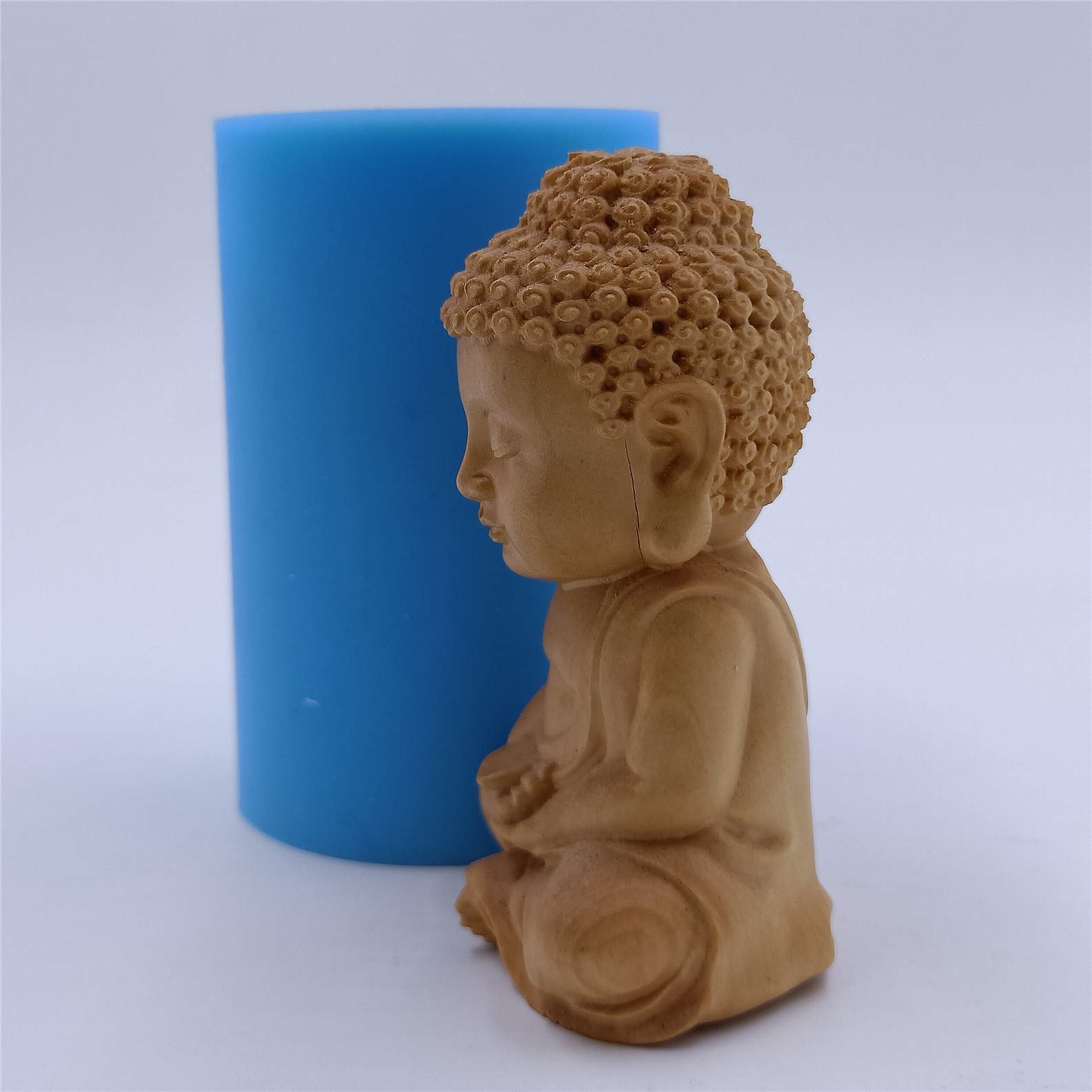 Buddha Silicone Candle Mold - Reusable DIY Candle Making Kit for Home Decor, Resin Crafts, Chocolate & Gypsum Molds - Perfect for Meditation Spaces, Yoga Studios & Gift Making