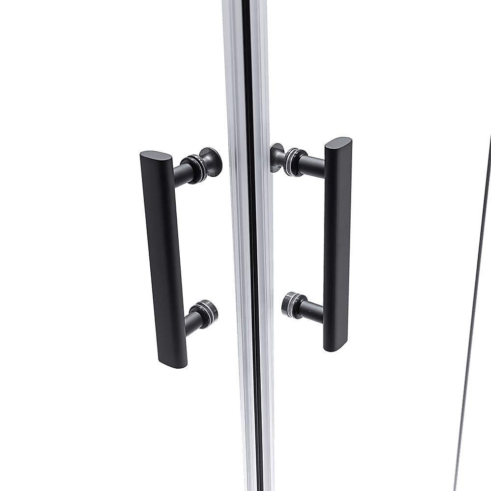 1200 x 900mm Sliding Door Nano Safety Glass Shower Screen by Della Francesca - Tempered Glass Bathroom Enclosure for Modern Homes, Hotels & Spas