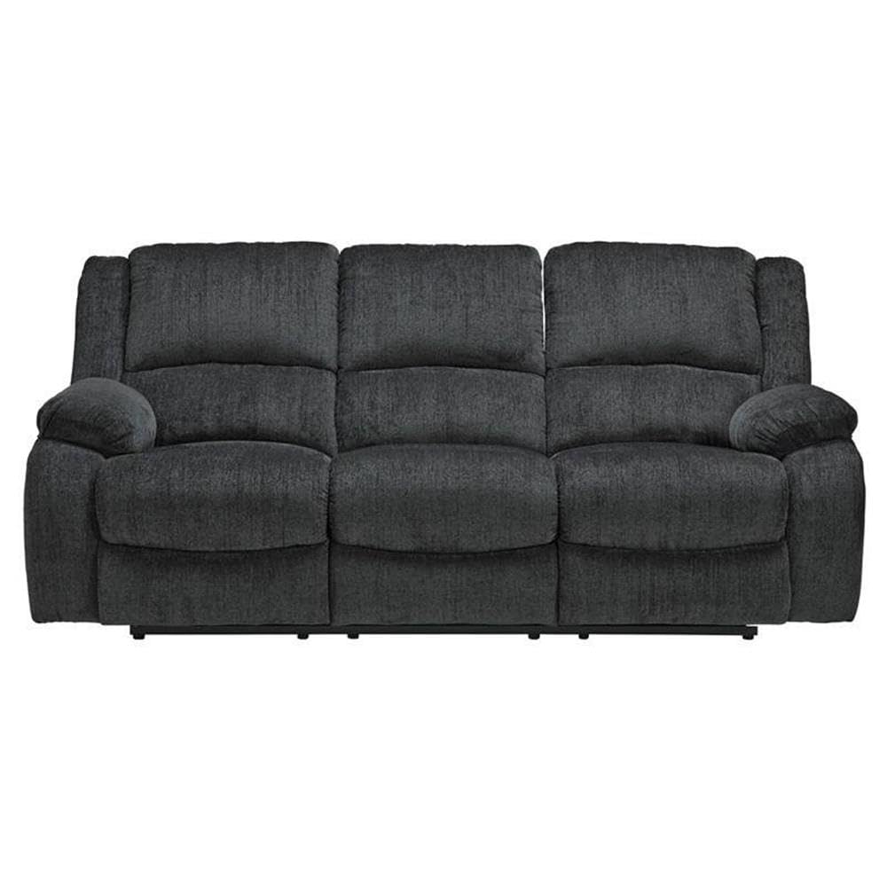 Signature Design by Ashley Draycoll Power Reclining Sofa in Slate - Modern Comfort for Living Room & Home Theater