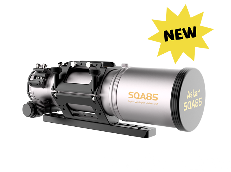 Askar SQA85 f/4.8 Quintuplet Petzval Refractor Telescope - Premium Astrophotography & Stargazing Telescope for Deep Space Observation (Perfect for Backyard Astronomy, Night Sky Photography, and Celestial Events)