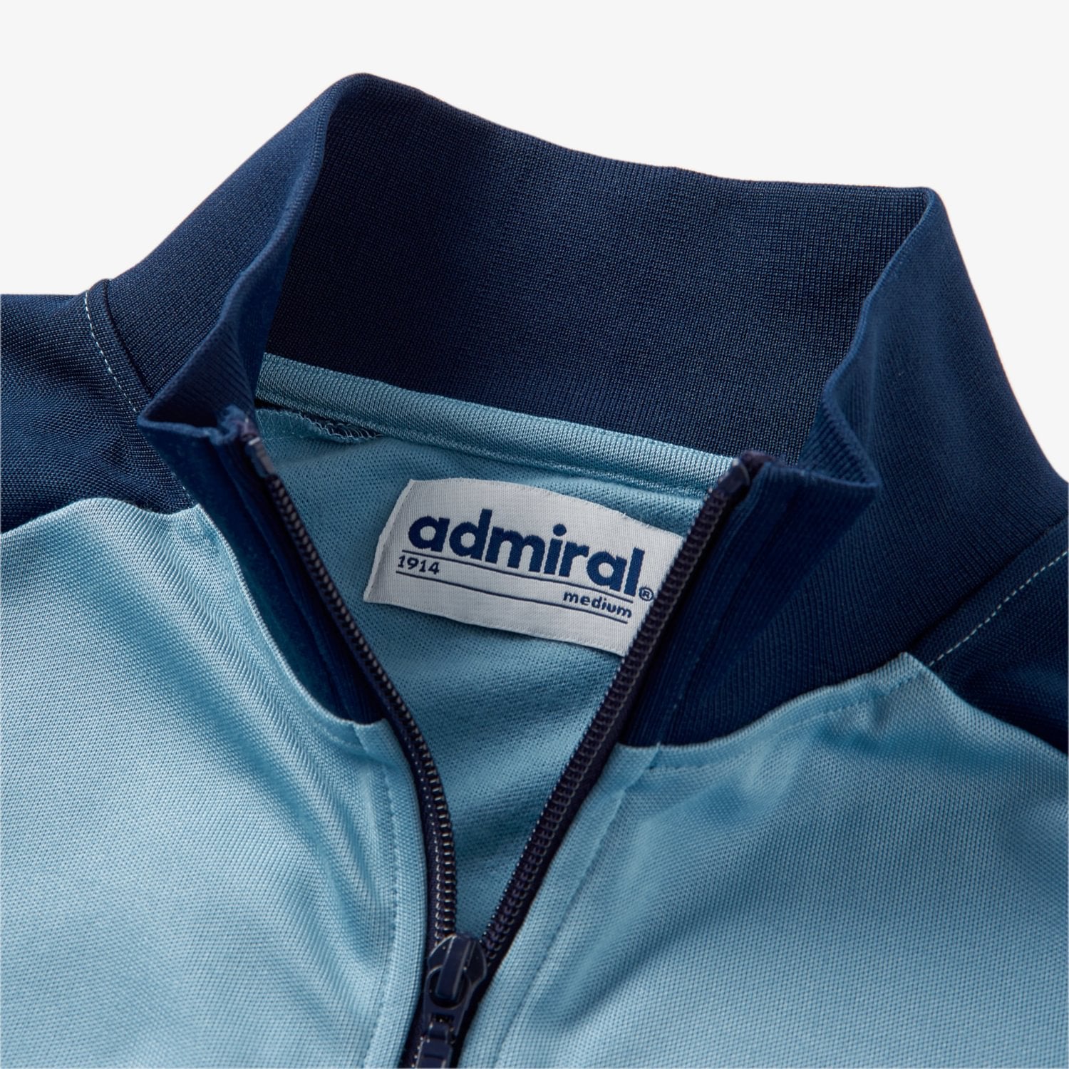 Bridge Track Top - Sky Blue & Navy Athletic Shirt for Women | Running, Gym & Casual Wear | Breathable & Comfortable Workout Top