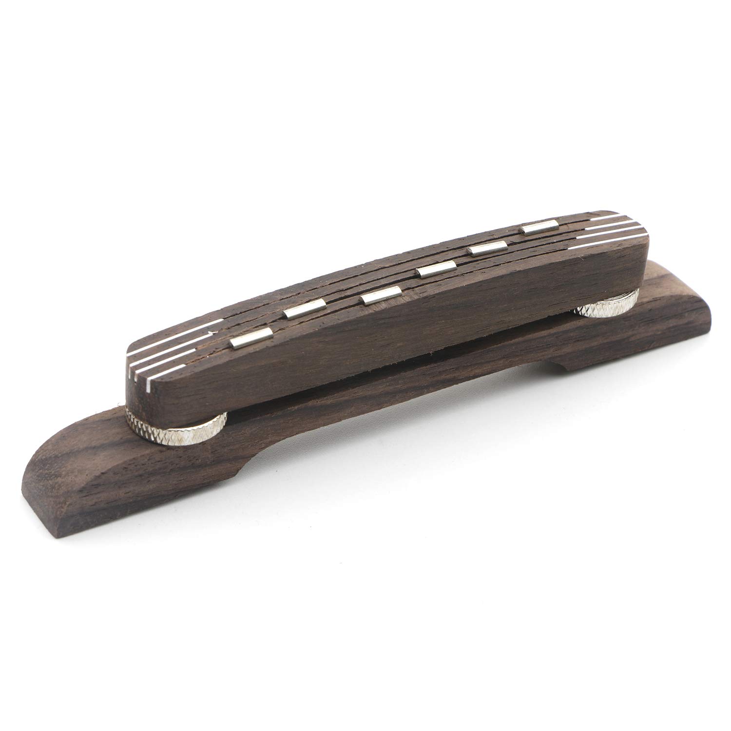 Adjustable Rosewood Guitar Bridge for 6-String Archtop Jazz Guitar - Floating Bridge Replacement Part for Enhanced Sound & Playability - Perfect for Jazz, Blues & Acoustic Performances