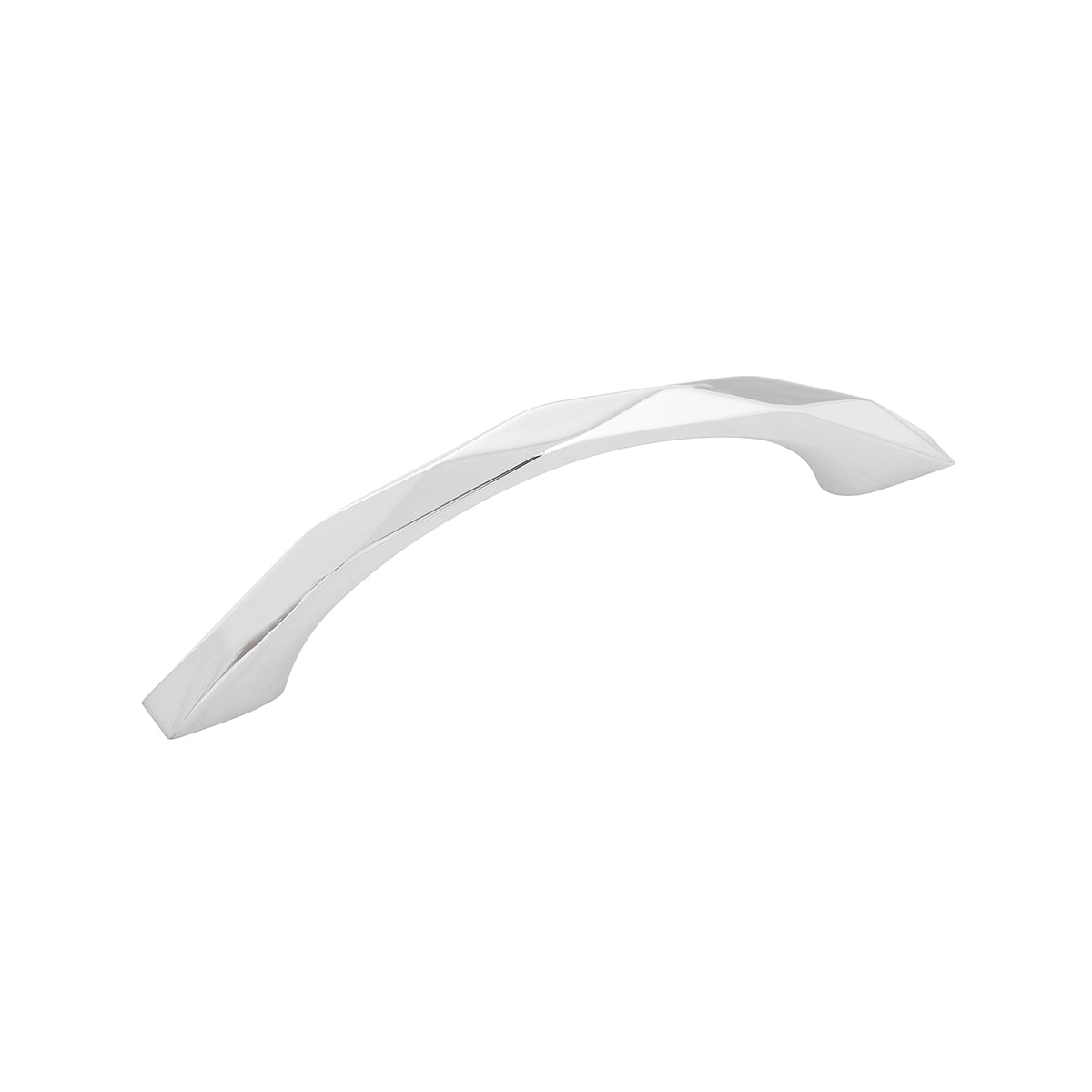 3 3/4 Inch (96mm) Center to Center Chrome Cabinet Pulls - Karat Pull Hardware for Kitchen Cabinets, Drawers & Furniture (Set of 10) - Perfect for Modern Home Renovation & DIY Projects