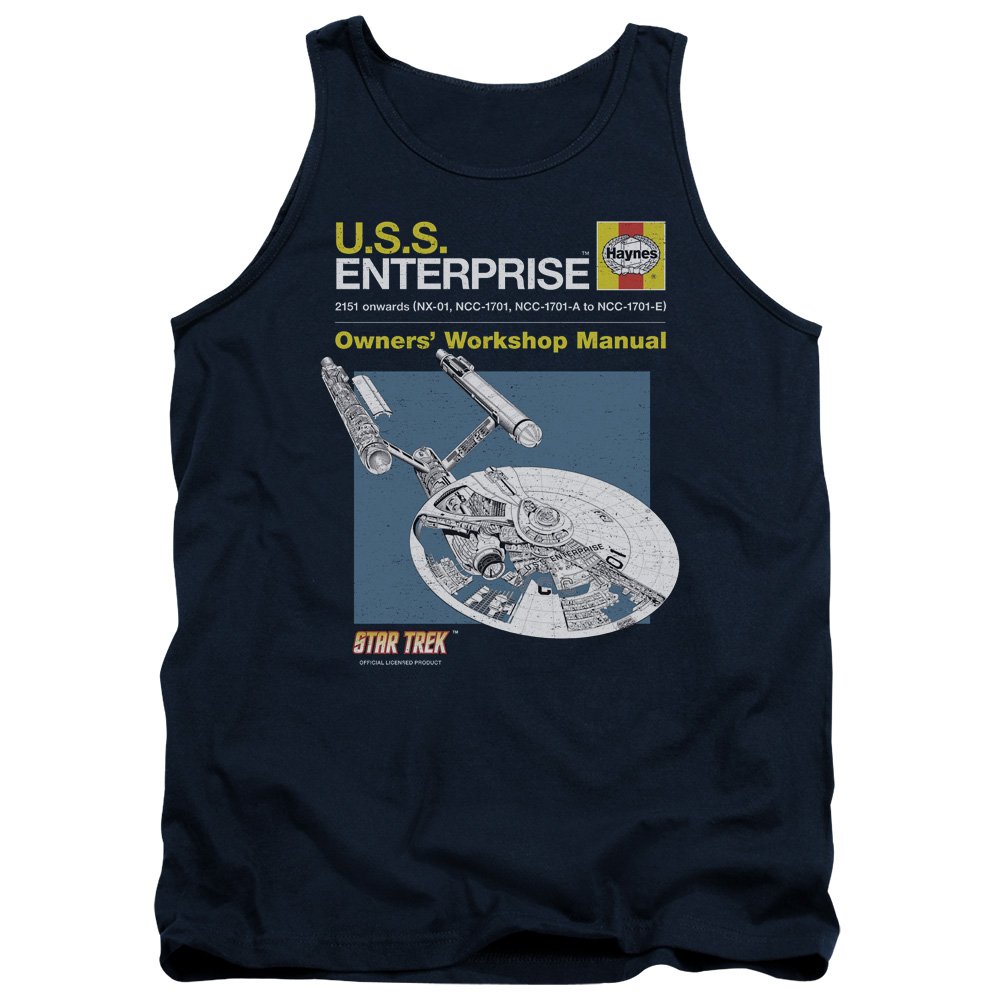 Star Trek Enterprise Manual Unisex Tank Top for Men & Women - Sci-Fi Fan Apparel, Cosplay Costume, Casual Wear