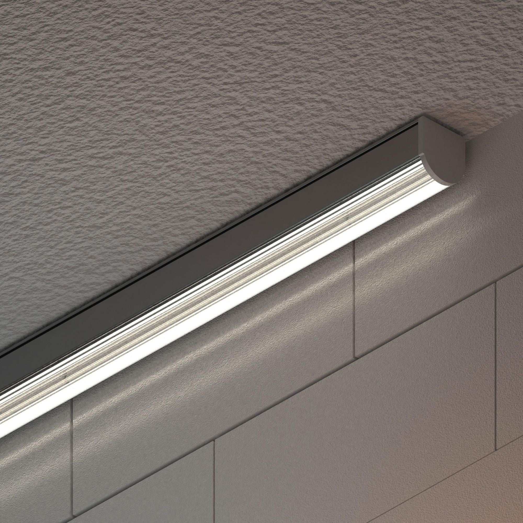 48 Narrow Beam Grazer Channel Light - Clear Matte Optic Lens - Aluminum Housing - Perfect for Accent Lighting, Wall Washing, and Architectural Illumination