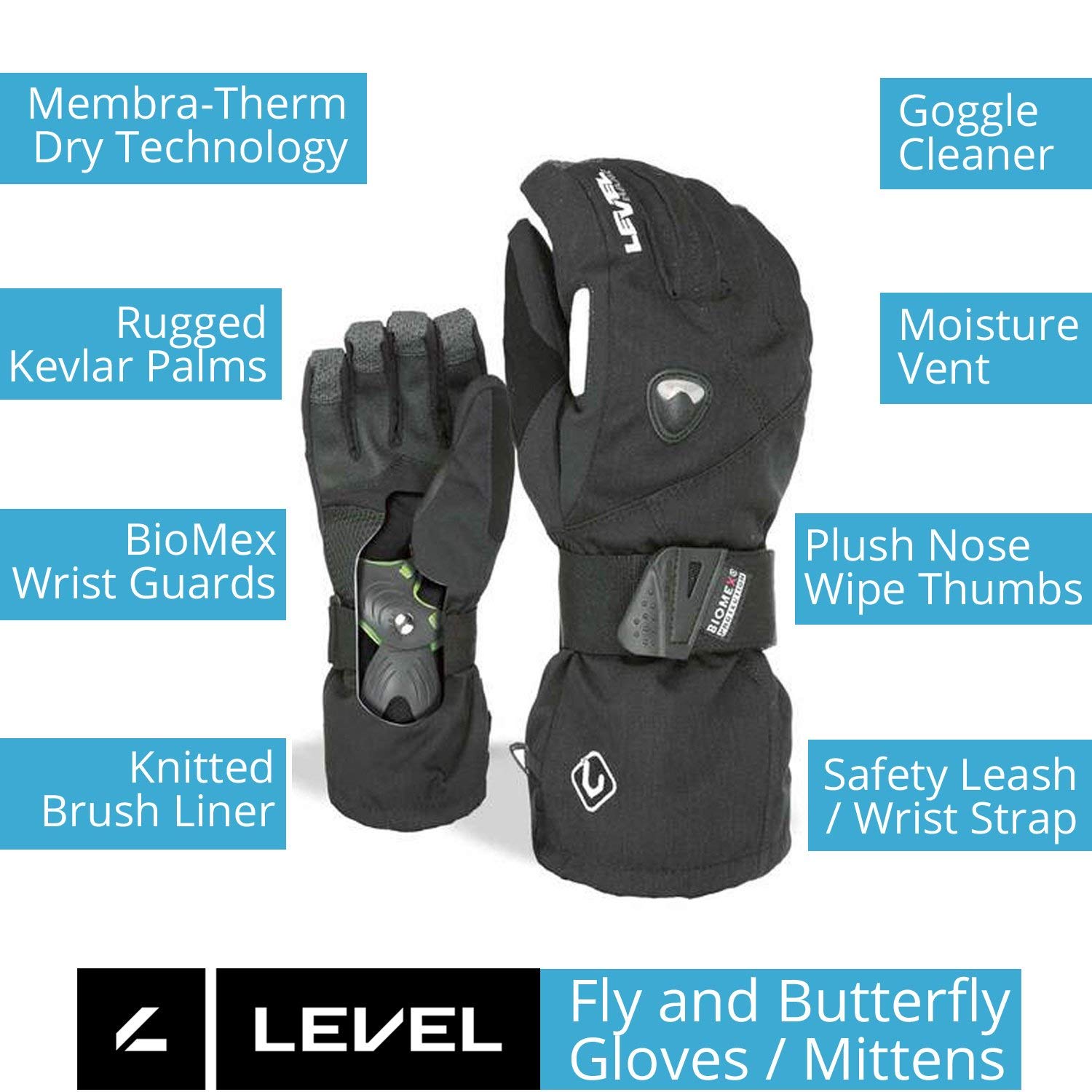 LEVEL Women's Butterfly Glove - Breathable Workout Gloves for Yoga, Gym & Fitness Training - Non-Slip Grip for Pilates, Barre & Weightlifting