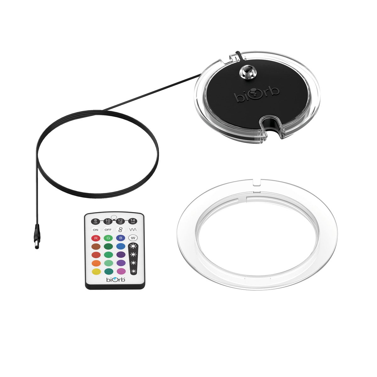biOrb MCR Small Black Aquarium Light - LED Fish Tank Lighting for Freshwater & Saltwater Aquariums, Perfect for Home & Office Decor