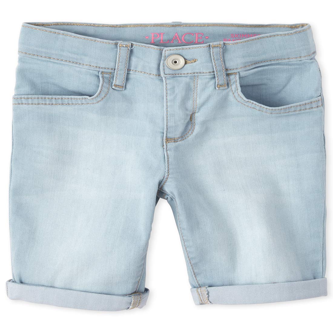 The Children's Place Girls' Slim Fit Denim Skimmer Shorts - Comfortable & Stylish Jeans for Toddlers & Kids - Perfect for Playdates, School & Summer Outfits