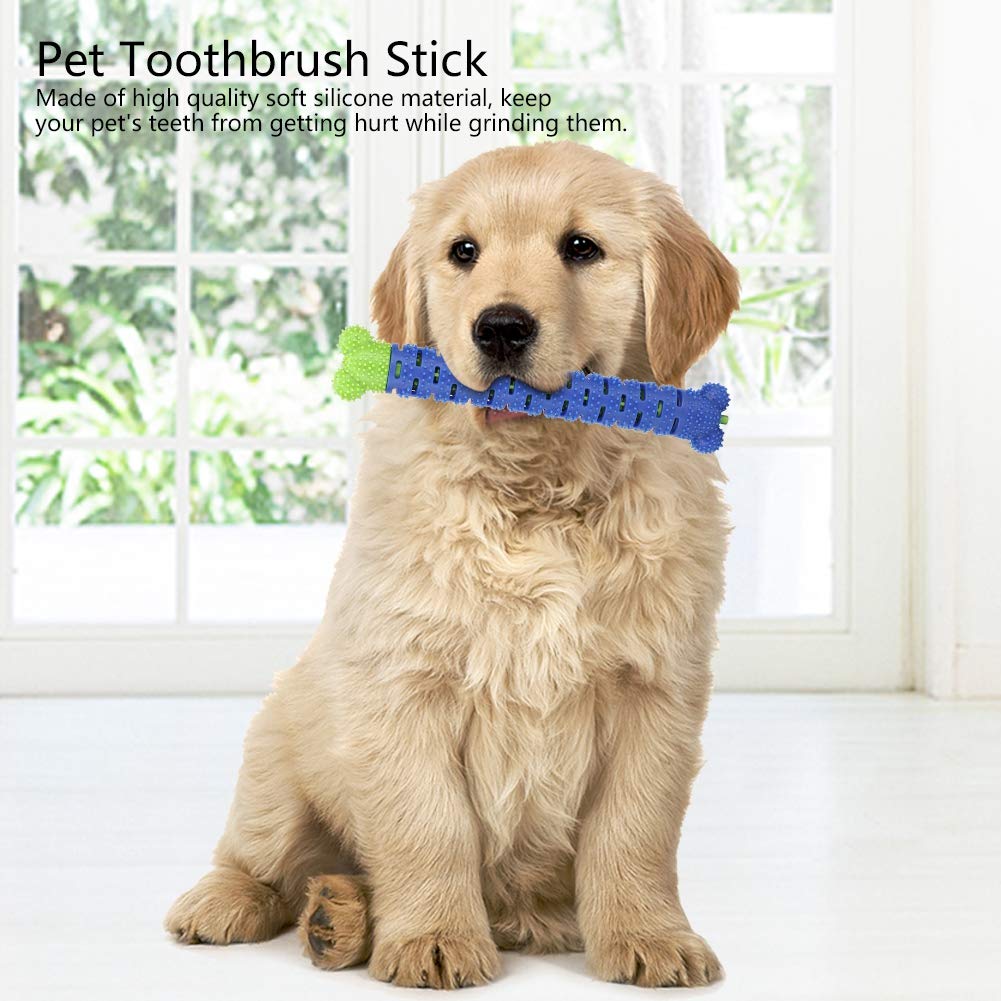 HEEPDD Dog Toothbrush Stick - 9.84 Inch Puppy Dental Chew Toy for Teeth Cleaning & Oral Care | Safe Chewing Toy for Small & Medium Dogs | Perfect for Puppy Teething, Dental Hygiene & Playtime