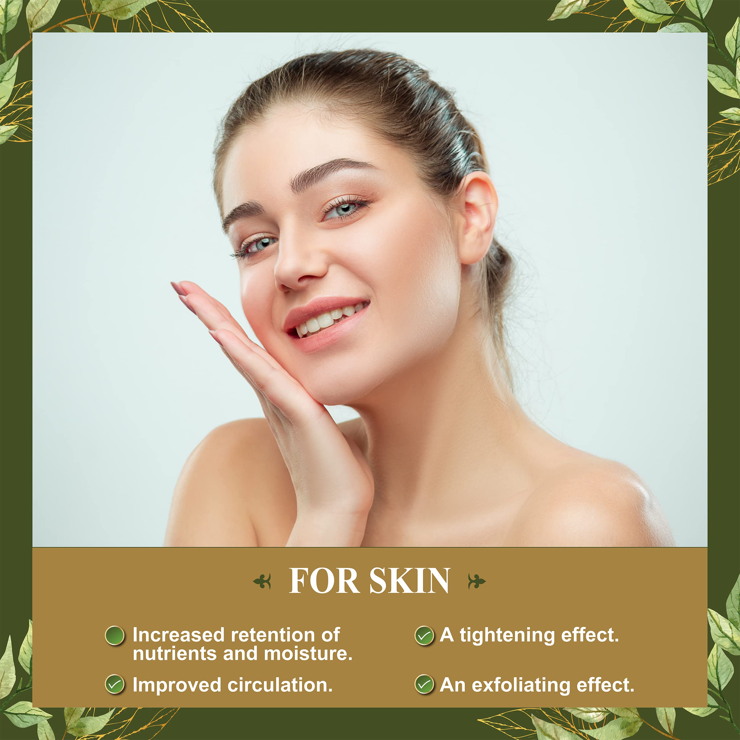 Humanveda Natural Neem Leaf Powder (100g) & Multani Mitti Powder (200g) | Fullers Earth Clay for Acne, Pimples & Dandruff Treatment | Organic Face Mask for Clear Skin & Hair Care | Perfect for Spa Day & Home Beauty Routine