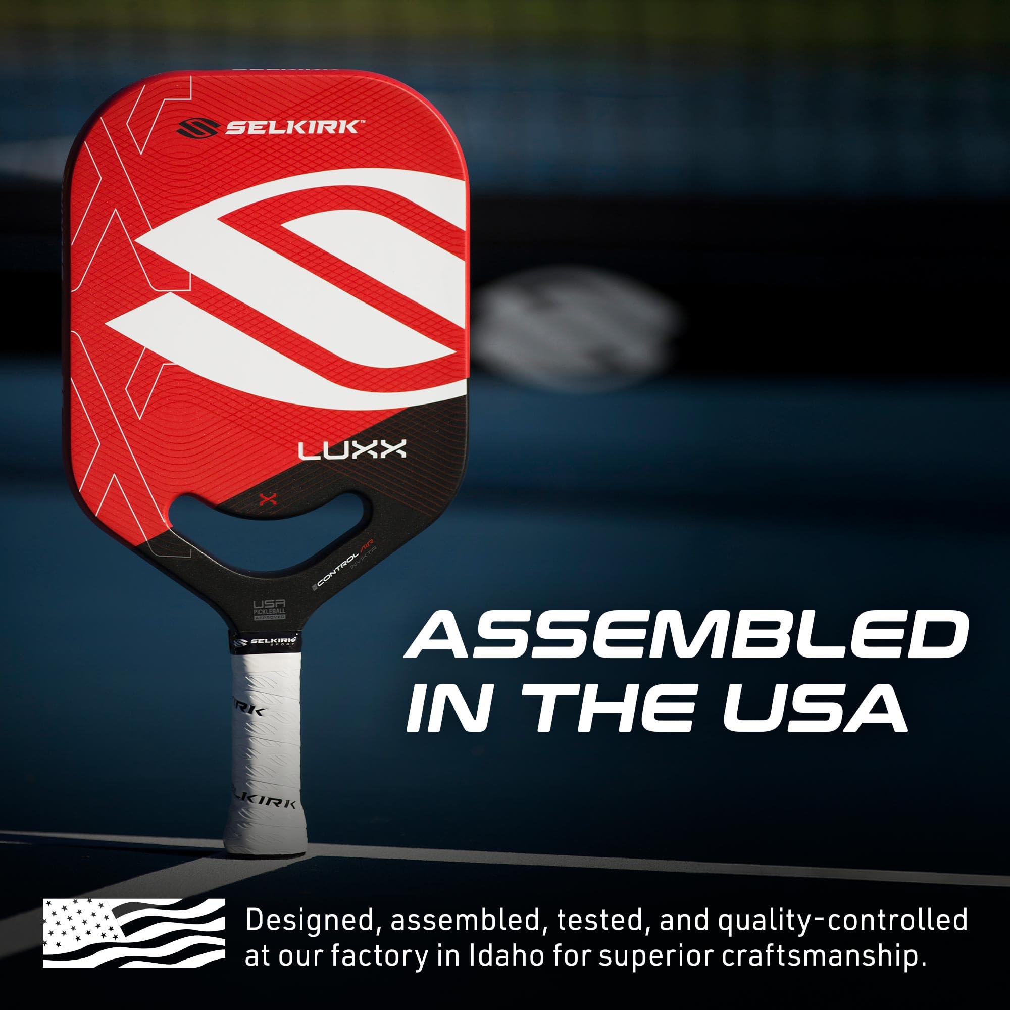 2024 Selkirk LUXX Control Pickleball Paddle - Premium Florek Carbon Fiber Surface with Polypropylene X7 Core for Enhanced Power & Precision | Perfect for Competitive Play & Recreational Pickleball Games