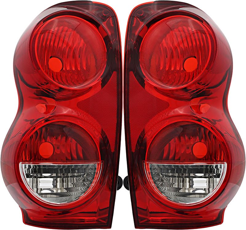Dodge Durango Tail Lights Lamps Set - Driver & Passenger Side (2004-2009) | Replacement for Broken or Damaged Lights | Perfect for Night Driving & Enhanced Vehicle Safety