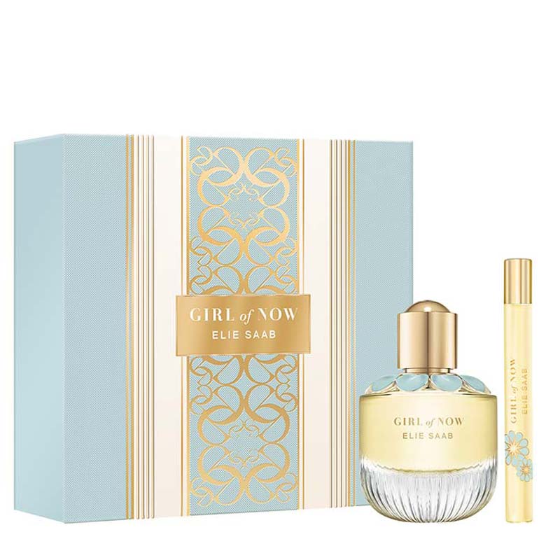 Elie Saab Girl of Now Perfume Gift Set for Women - Floral Oriental Fragrance with Notes of Almond, Orange Blossom & Patchouli - Perfect for Gifts, Special Occasions & Everyday Luxury