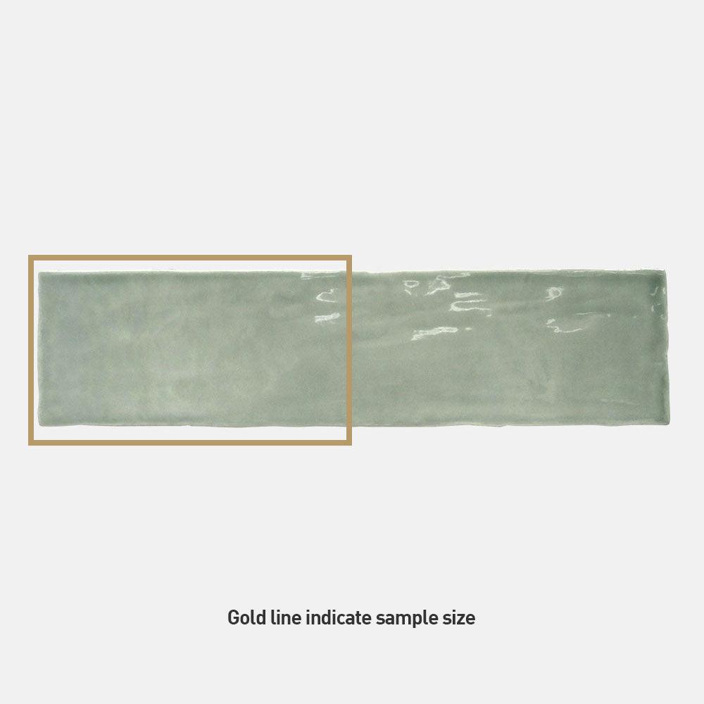 Evolution Sage 75x300 Glossy Subway Tile - Premium Ceramic Wall & Backsplash Tile for Kitchen, Bathroom & Shower - Easy to Clean & Install