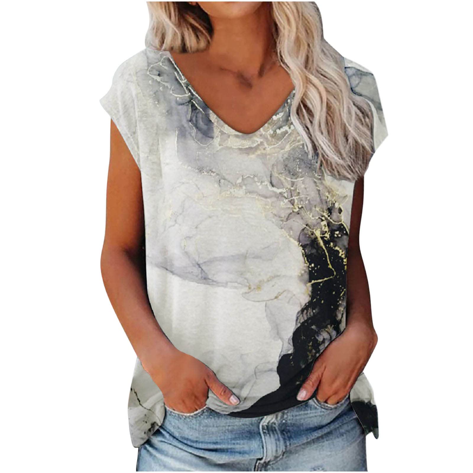 Stylish Women's Casual Graphic Print Short Sleeve T-Shirt - Soft Polyester Round Neck Summer Top for Everyday Wear, Outings & Beach Vacations