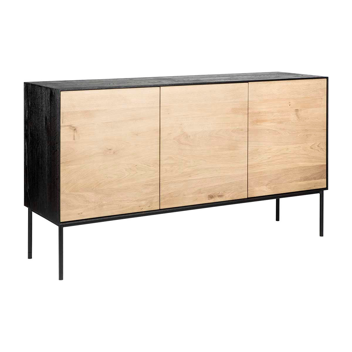 Blackbird 3-Door Sideboard Cabinet - Modern Wooden Storage Buffet for Dining Room & Living Room - Perfect for Home Organization & Stylish Decor