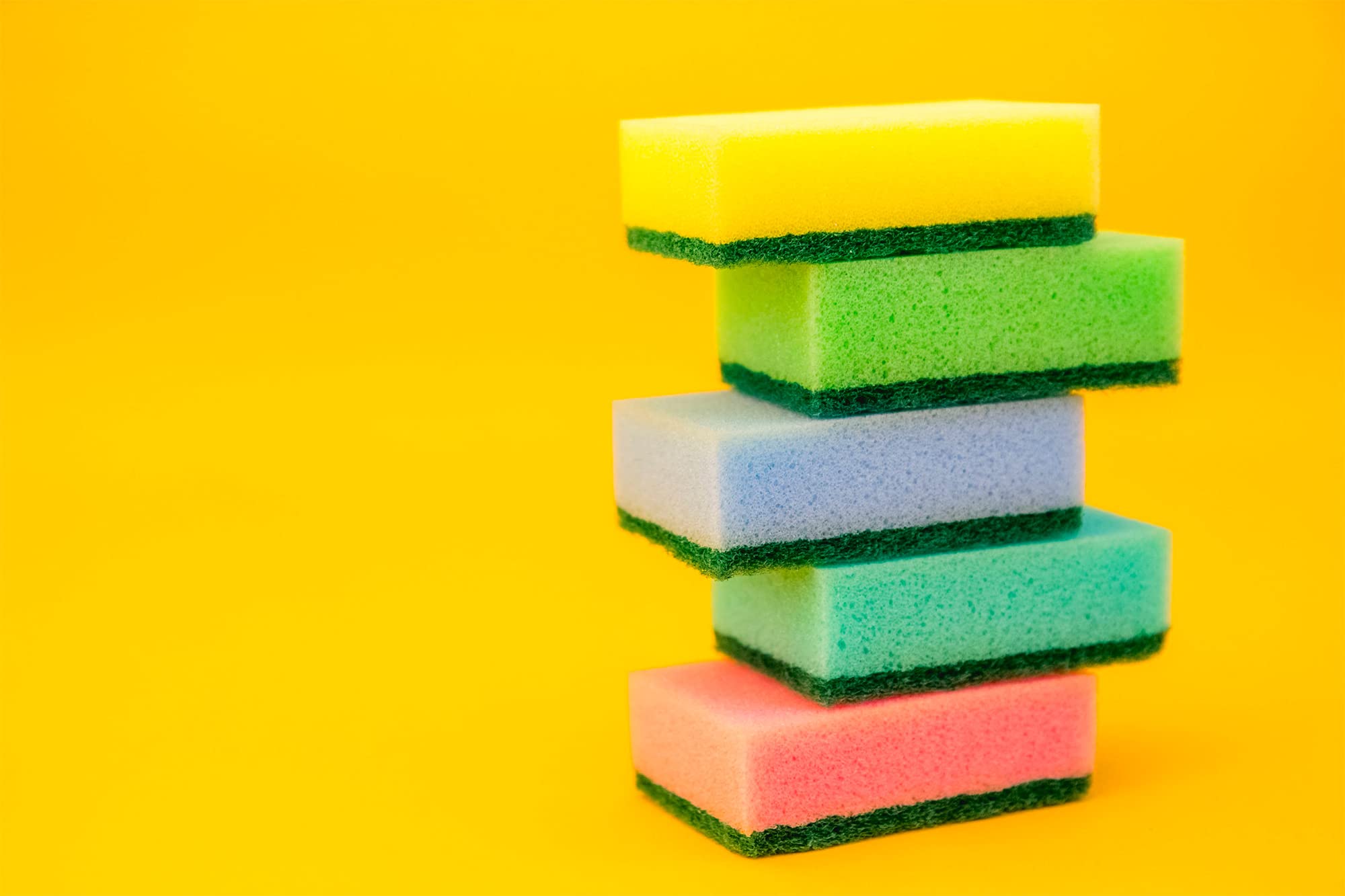 **Dual-Sided Heavy Duty Kitchen Sponges - 40 Pack Non-Scratch Cleaning Scrub Sponges for Dishes, Household, Bathroom & Car Wash - Multicolor | Perfect for Deep Cleaning & Stain Removal**
