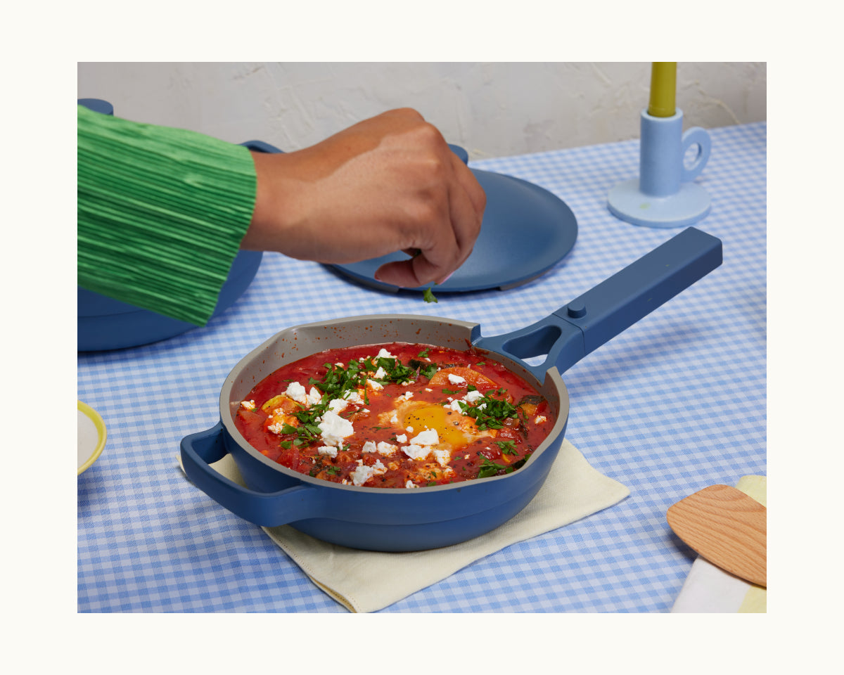 Mini Always Pan 2.0 - Nonstick Ceramic Cookware Set, 8-Inch Small Frying Pan with Lid - Perfect for Eggs, Omelets & Single-Serve Meals - Ideal for Small Kitchens, Dorms & RV Cooking