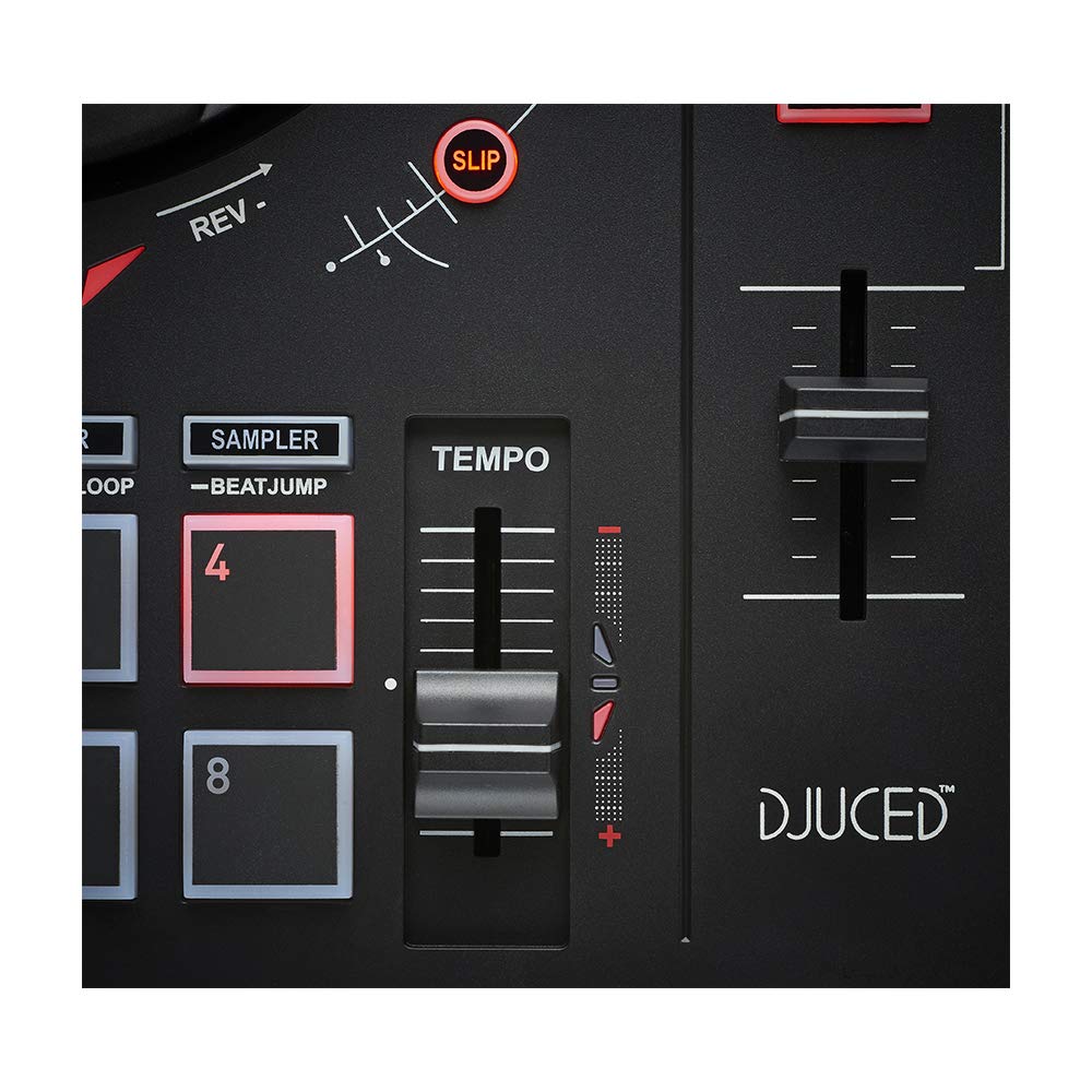 Hercules DJ Controller Professional Mixer - Black (Model 4780883) for DJs, Music Producers & Live Performances