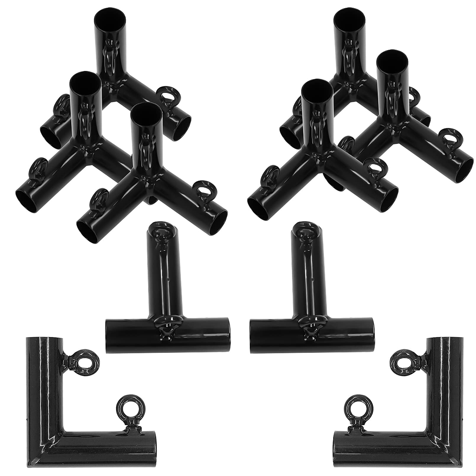 Aoneky DIY Golf Frame Corner Kit for 10x10x10ft Practice Golf Cage Net - Compatible with 3/4