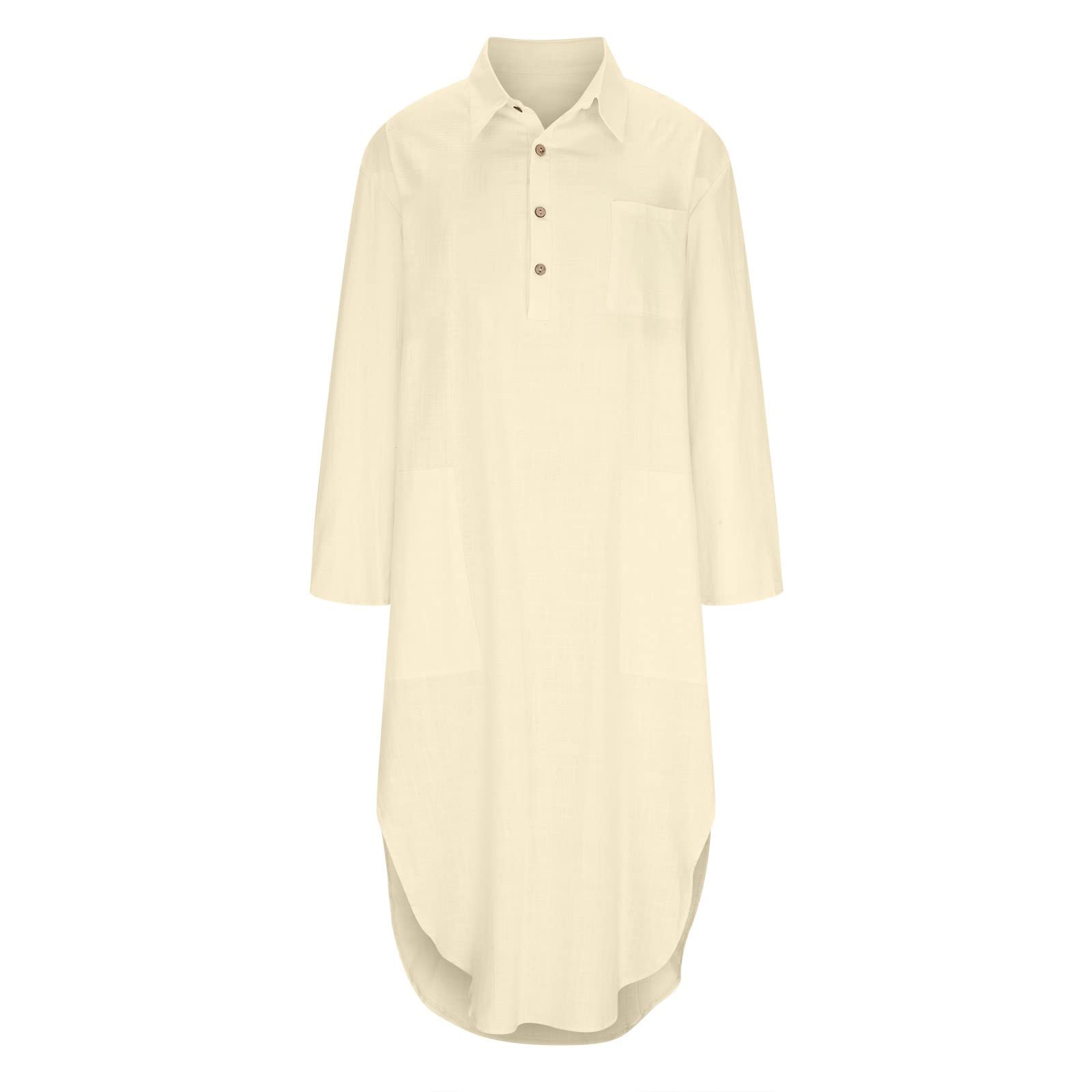 Ceboyel Women's Summer Casual Long Sleeve Dress - Cotton Linen Shirt Dress for Women, Trendy Ladies Outfits 2023 - Perfect for Beach, Office & Date Night