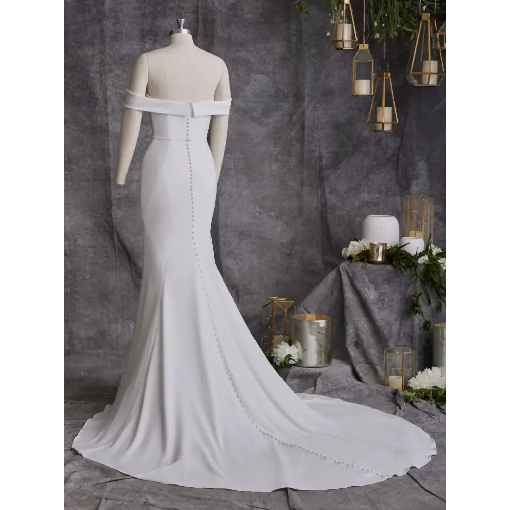 Rebecca Ingram Moriah Wedding Dress - Elegant Lace A-Line Gown for Brides, Church Ceremonies & Formal Events