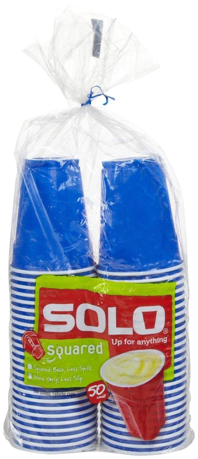 Red 9 oz Solo Plastic Party Cups - 50 Count Bulk Pack for BBQs, Picnics, and Outdoor Events - Disposable Drinkware for Parties and Gatherings