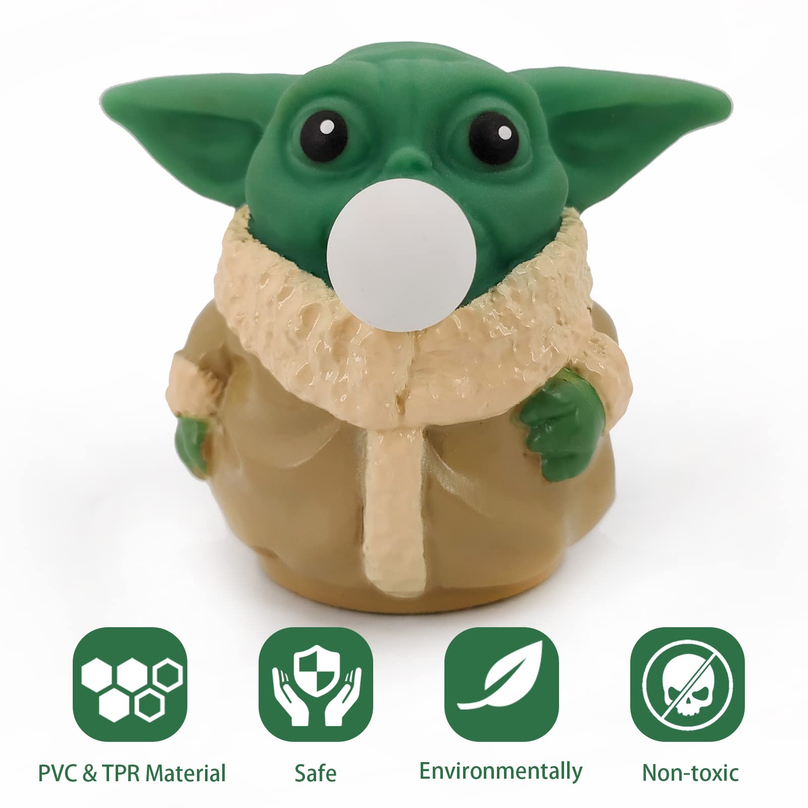 **Baby Yoda Squeeze Bubble Fidget Toy - Anti-Stress Anxiety Relief for Kids & Adults - Fun Pop It Sensory Toy for Relaxation & Focus - Perfect Gift for Star Wars Fans (Use at Home, Office, School, Travel)**