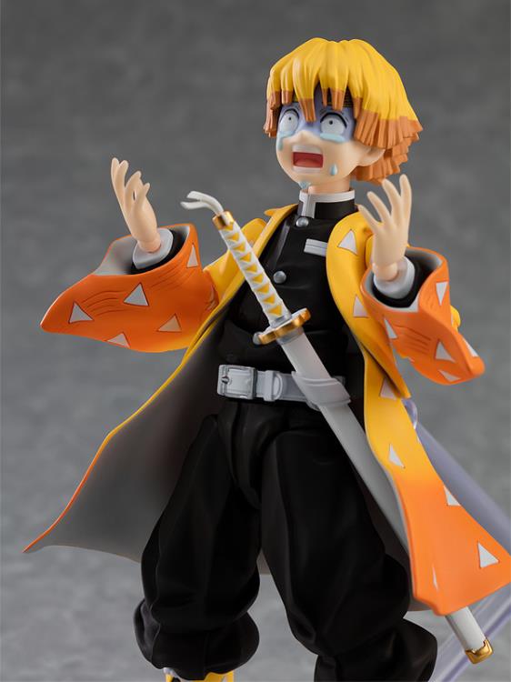 Figma #522 DX Zenitsu Agatsuma Action Figure - Demon Slayer: Kimetsu no Yaiba Anime Collectible - Perfect for Display & Anime Fans Collection