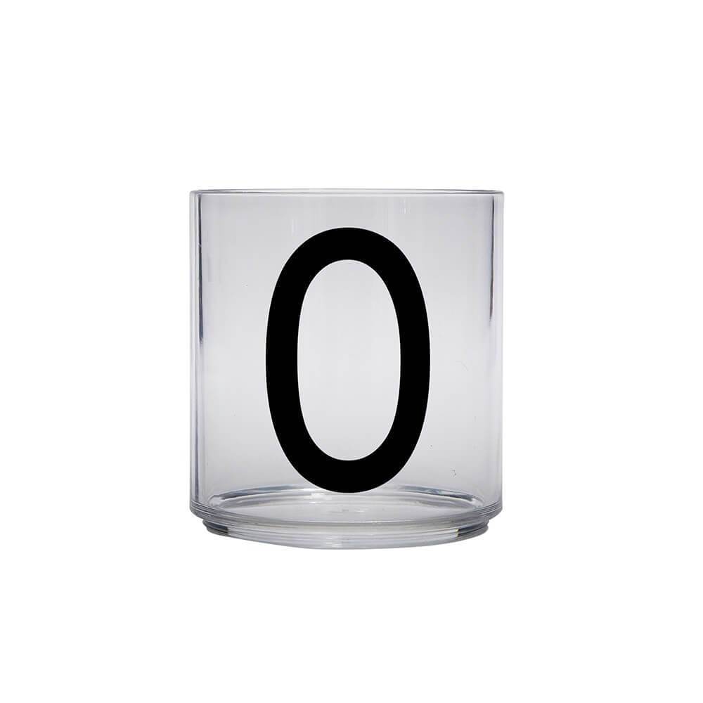 DESIGN LETTERS Kids Personal Drinking Glass - Drop Safe, BPA-Free, Letter Q - Perfect for School Lunch, Home, and Travel Use