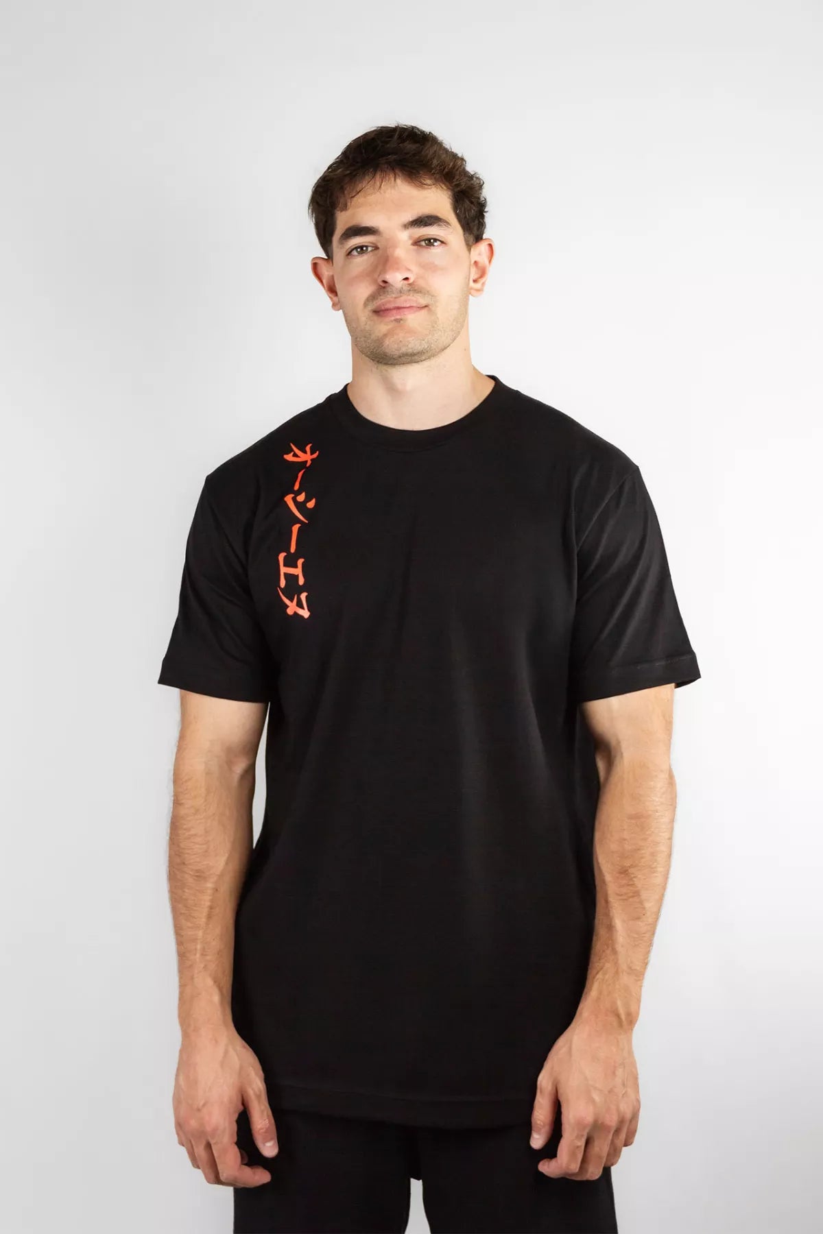 Ocn H Orian Regular Black T-Shirt for Men - Comfortable Cotton Crewneck Tee for Casual Wear, Gym, and Everyday Outfits