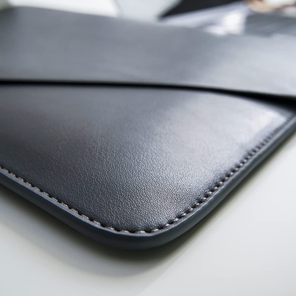 Premium PU Leather Laptop Sleeve for 14