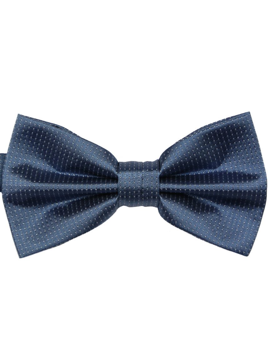 DÉCLIC Classic Microdot Bow Tie for Men - Premium Steel Adjustable Necktie - Perfect for Weddings, Parties & Formal Events