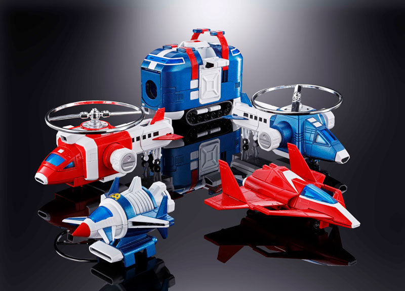Bandai Soul of Chogokin GX-88 Armored Fleet Dairugger XV (Vehicle Voltron) Die-Cast Action Figure Toy - Collectible Robot Model for Anime Fans & Display