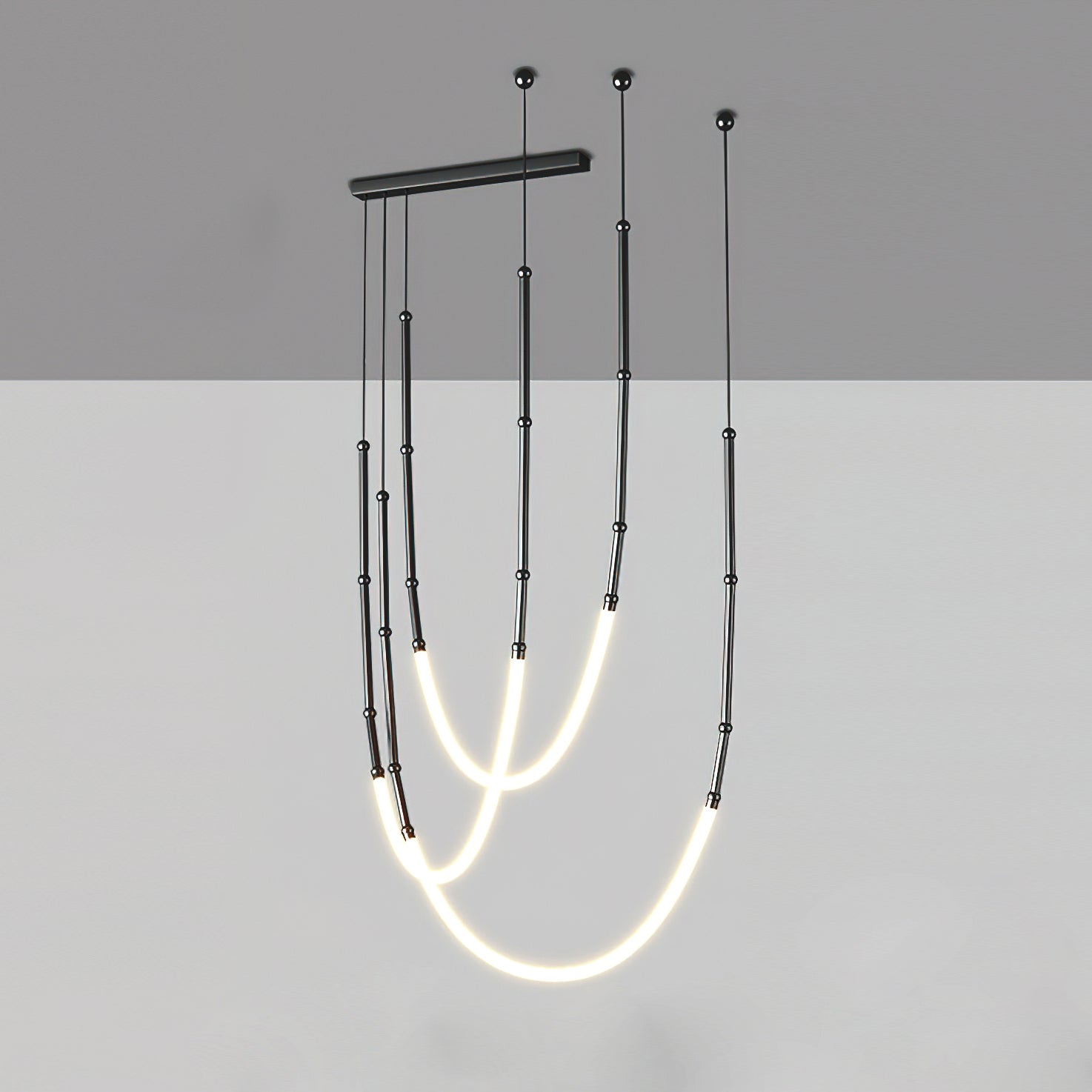Pierlas Crystal Chandelier - Elegant Modern Ceiling Light Fixture for Dining Room, Living Room & Bedroom | Dimmable LED Lighting for Home Decor & Interior Design