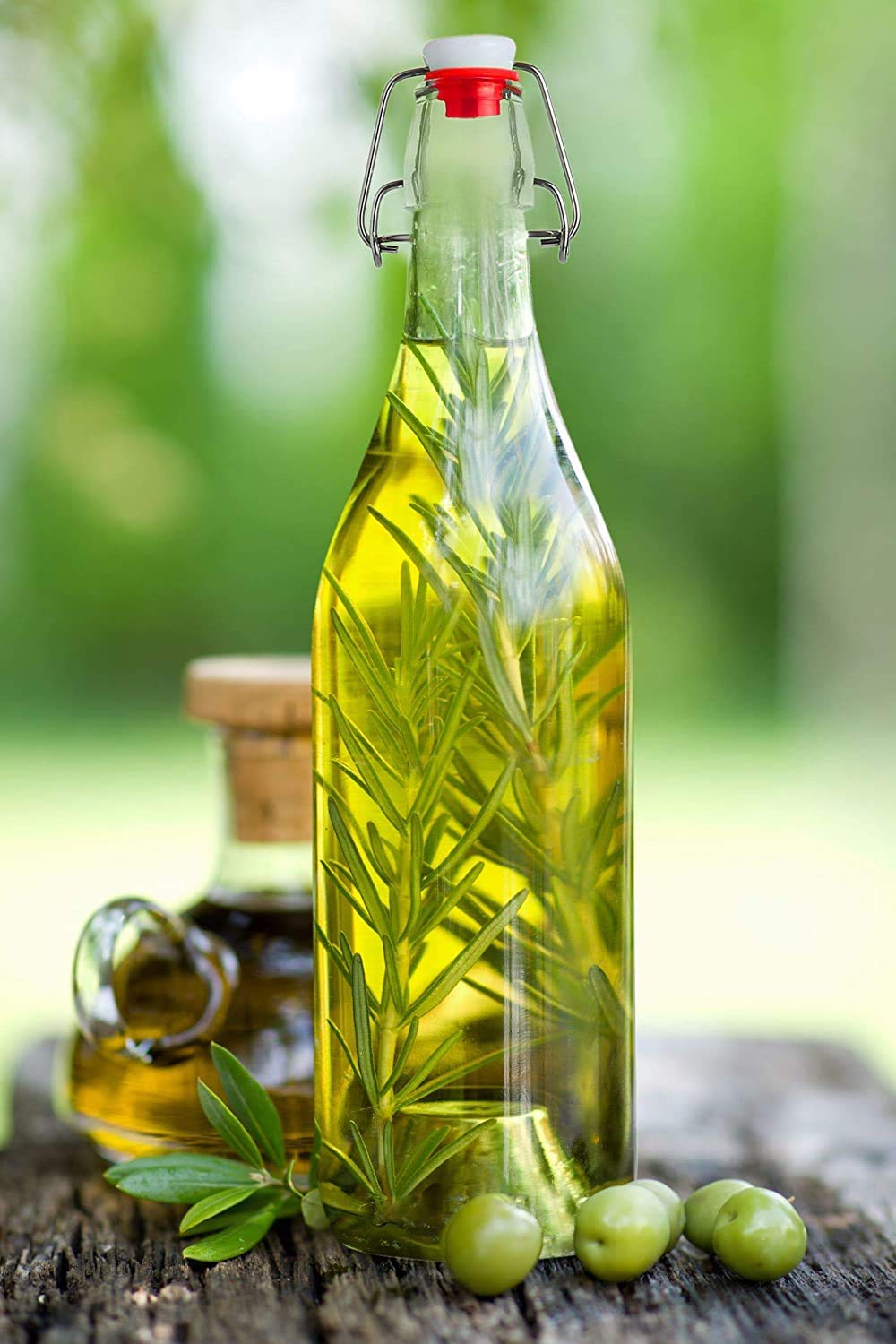 RAVIZAA 16oz BPA-Free Glass Bottles with Flip Top Lid - Airtight Brewing Bottle for Beer, Oil, Vinegar, Homemade Juice & Beverages - Perfect for Home Brewing, Kitchen Storage & DIY Drinks