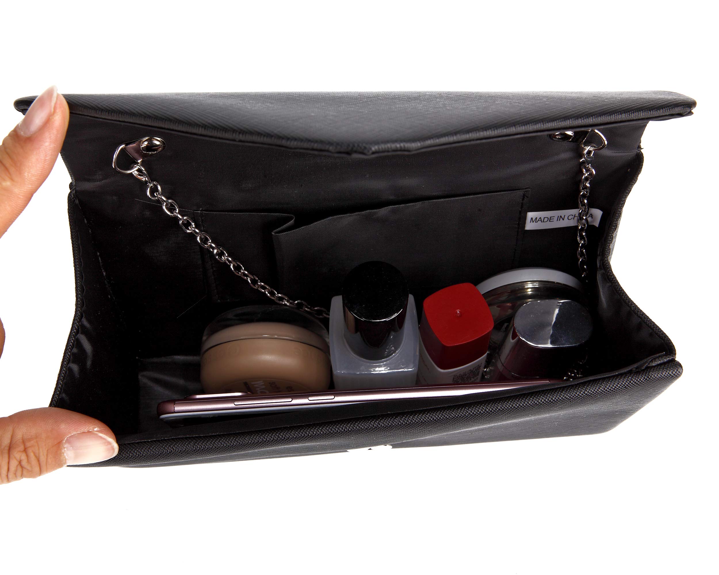 Elegant Faux Leather Women's Envelope Clutch Purse - Crossbody Evening Bag for Wedding, Party & Special Occasions | Perfect for Date Nights, Prom & Formal Events