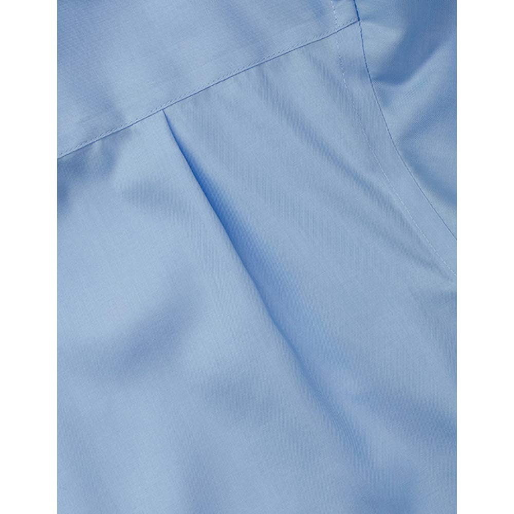 Russell Collection Men's Short Sleeve Non-Iron Dress Shirt - Comfortable & Wrinkle-Free for Office, Business Casual & Formal Occasions