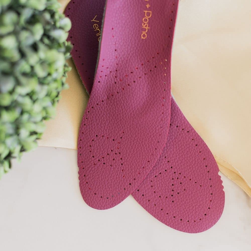 Ultra Thin Comfortable Shoe Insoles for Women - Breathable Arch Support Inserts for Flat Feet, Heel Pain Relief - Perfect for Running, Walking, Work & Daily Use (5 Wing Round Toe Design)