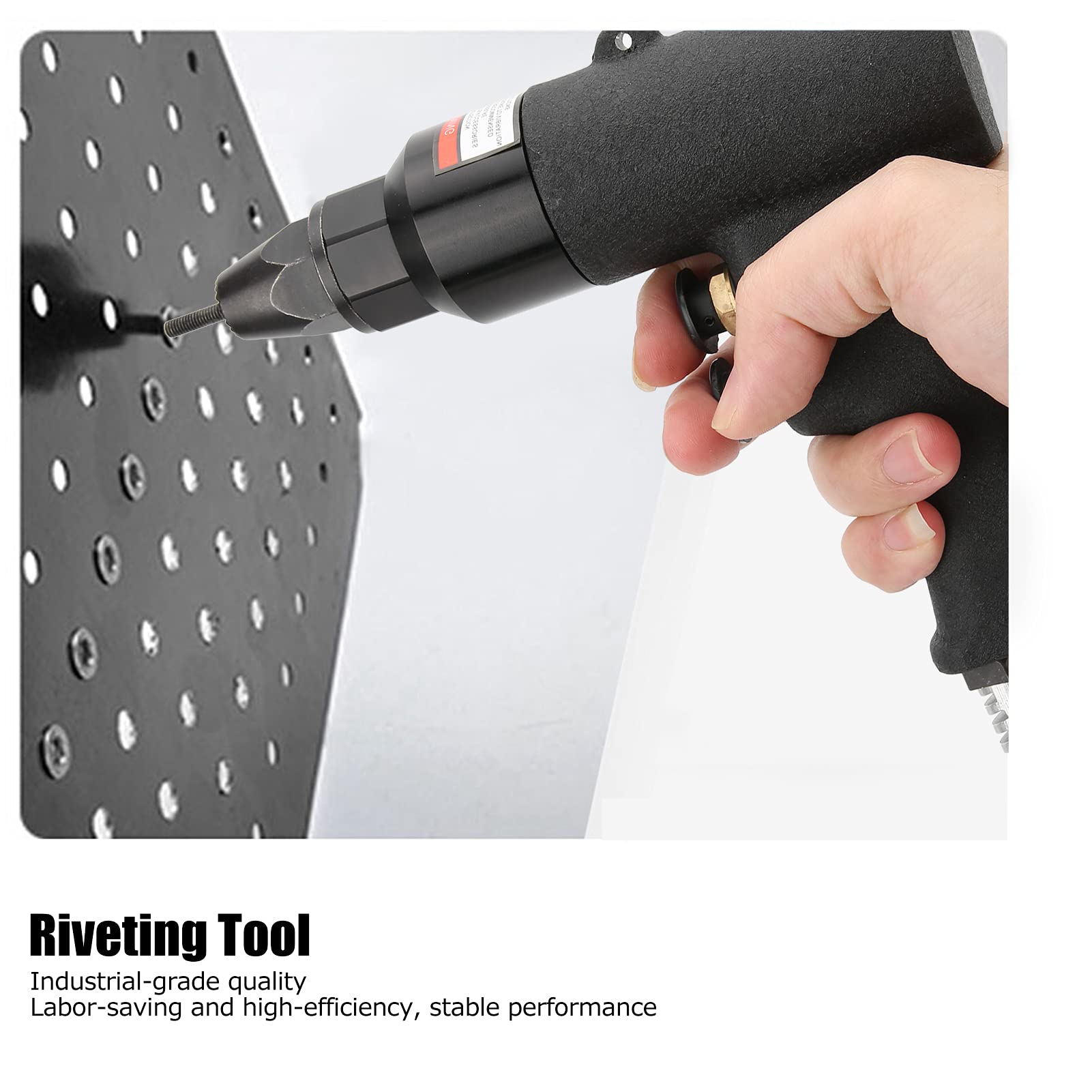 High-Efficiency Pneumatic Riveter with Strong Power & Riveting Pull - M3/M4 Working Range for Industrial Use | Perfect for Metal Fabrication, Automotive Repair & Construction Projects