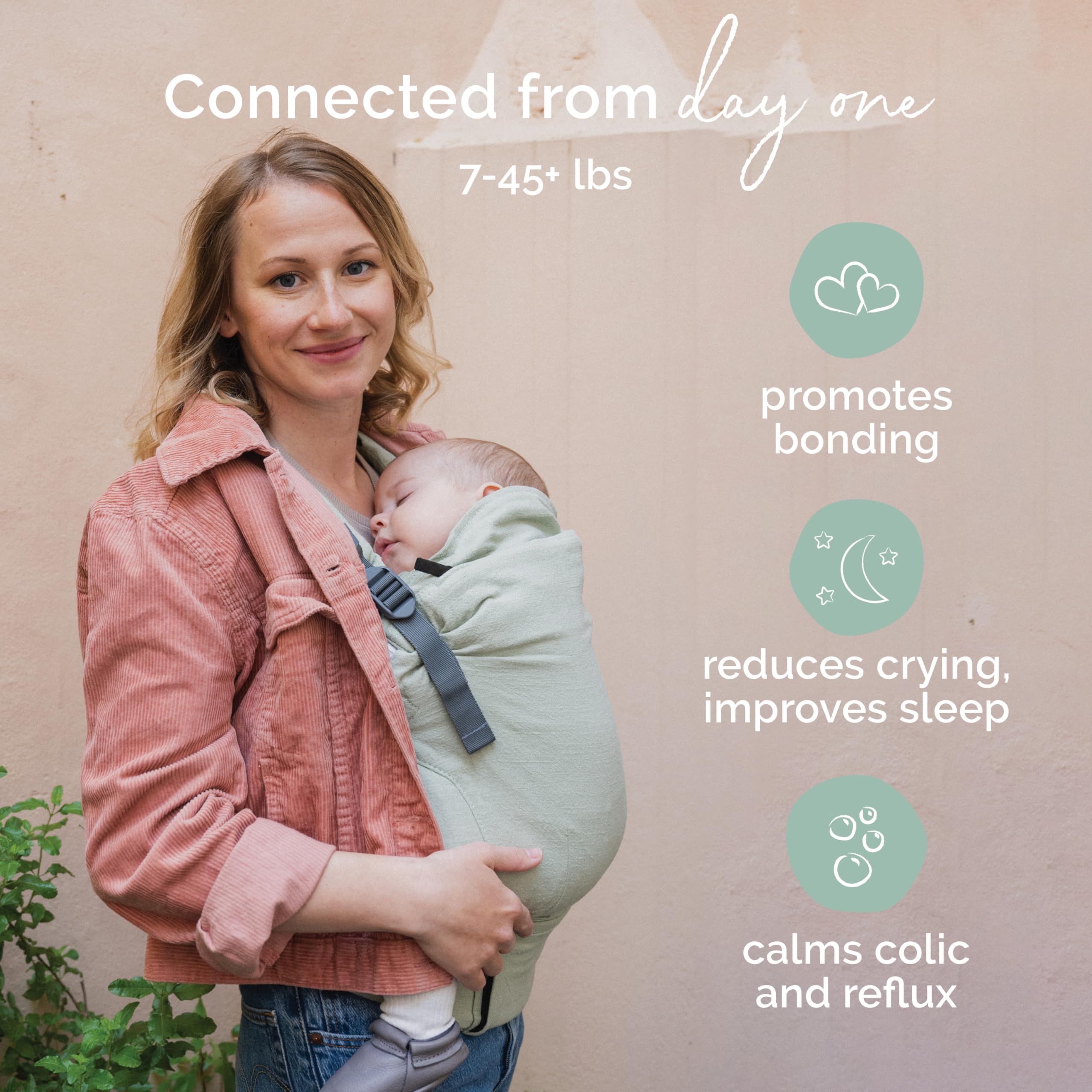 Premium Boba X Baby Carrier - Soft Linen Willow Wrap for Newborns & Toddlers - Ergonomic, Hands-Free Baby Wearing - Perfect for Hiking, Shopping & Daily Parenting